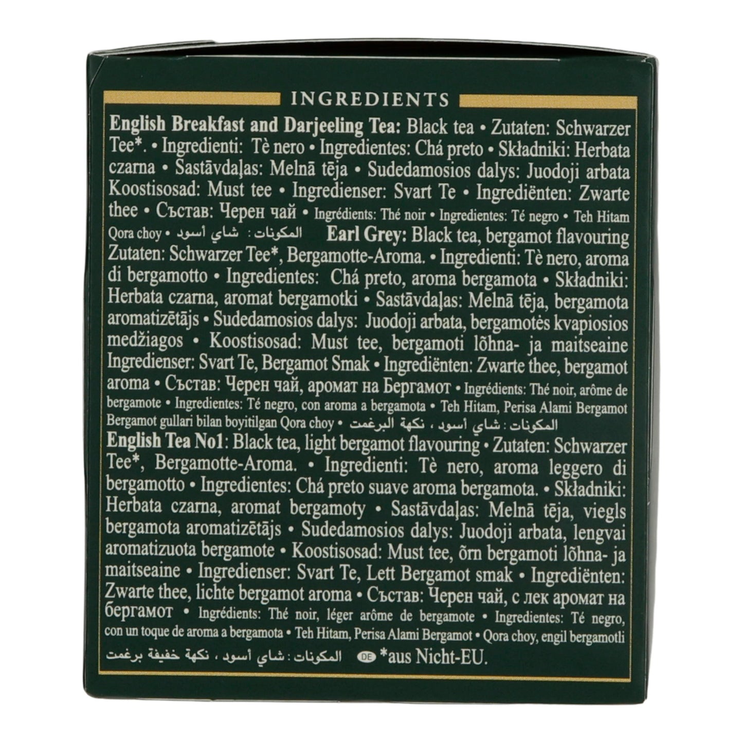 6x20 Aluminum Tea Bags Classic Selection, Ahmad Tea