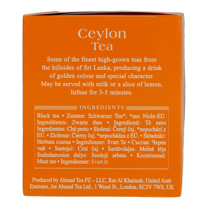 6x20 Aluminum Tea Bags Ceylon, Ahmad Tea