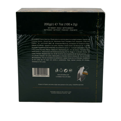 100 bustine di Cardamomo etichettate, Ahmad Tea