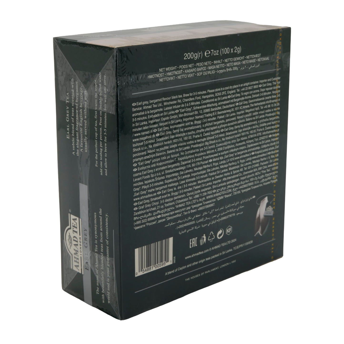 100er Tagged Earl Grey tea bags, Ahmad Tea