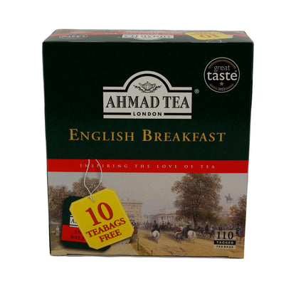 English Breakfast Ahmad Tea | Schwarzer Tee | Teebeutel | 220 g, 110 Beutel