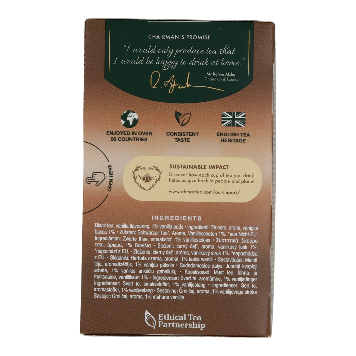 6x20er Alu t/b Vanilla Tranquility, Ahmad Tea