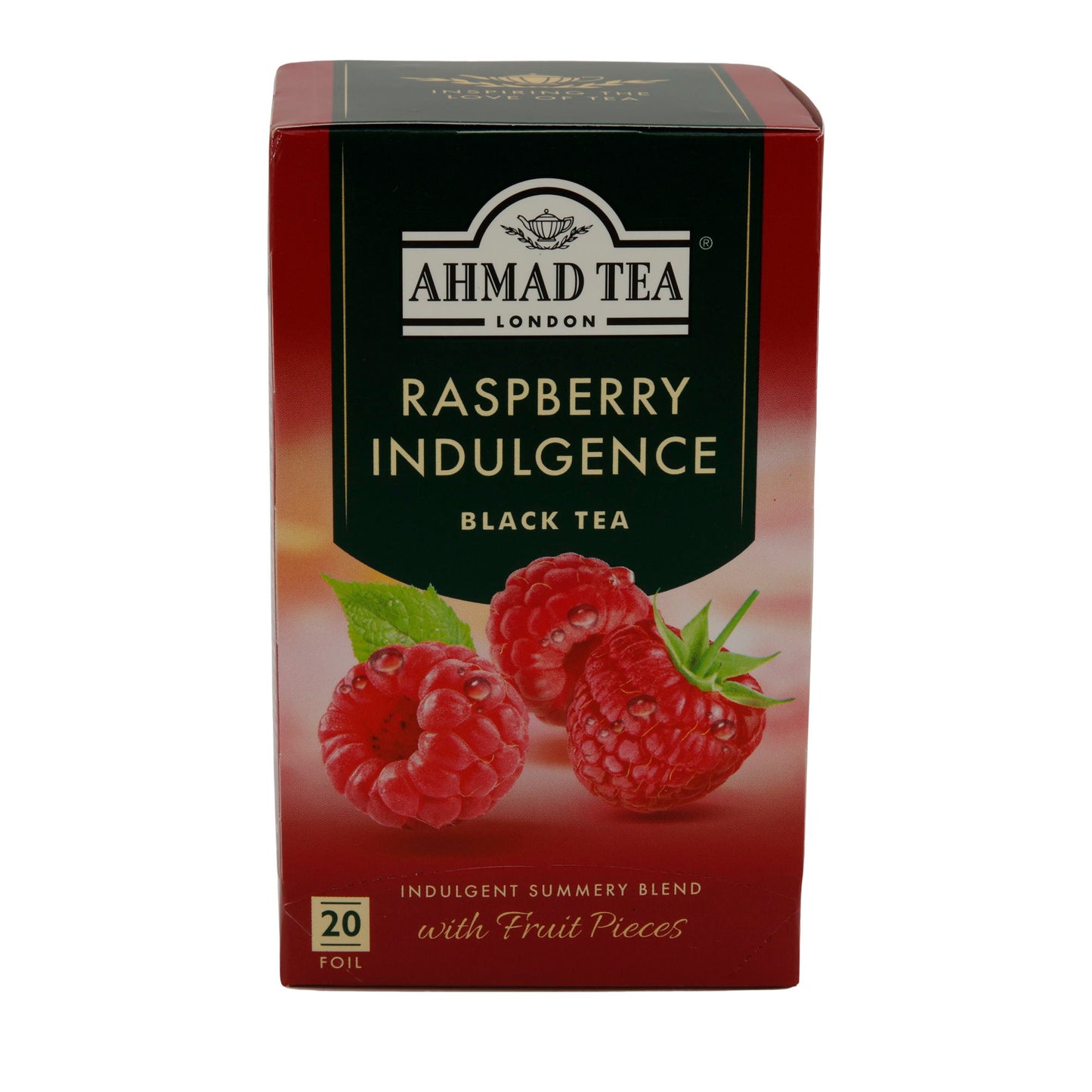 6x20 Aluminum Tea Bags Raspberry Indulgence, Ahmad Tea