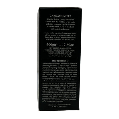 Ahmad Tea Cardamom Tea | Schwarzer Tee mit Kardamom | Aromatisch & lose | 500 g