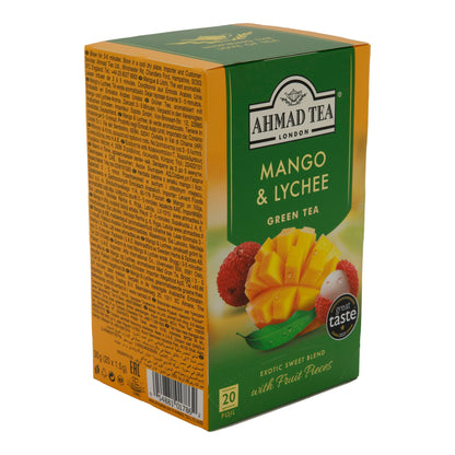 6x20 stuks aluminium t/b Mango & Lychee, Ahmad Tea