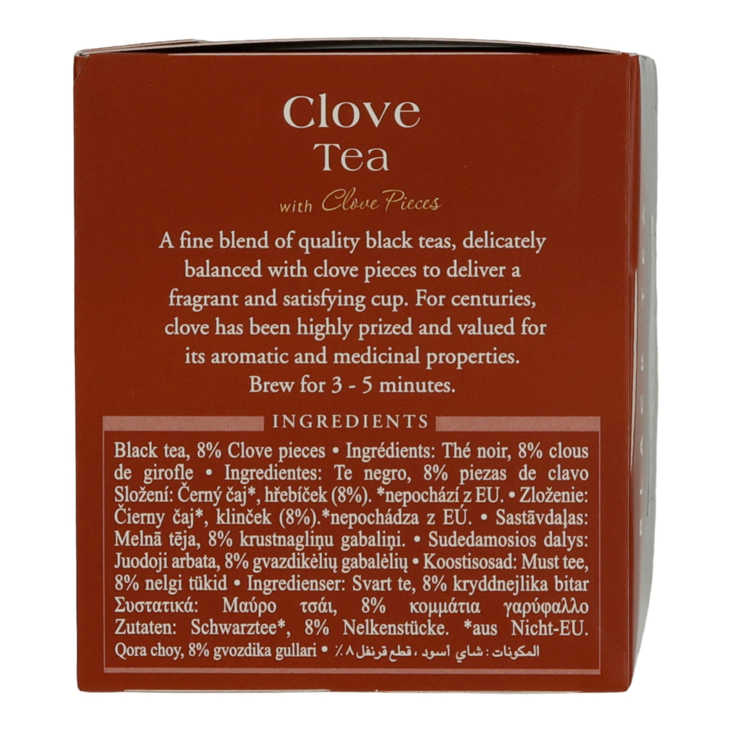 6x20 Aluminum Tea Bag Clove Tea, Ahmad Tea