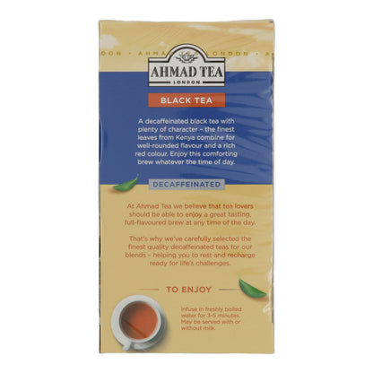 6x20 Aluminum t/b Decaffeinated Black Tea, Ahmad Tea