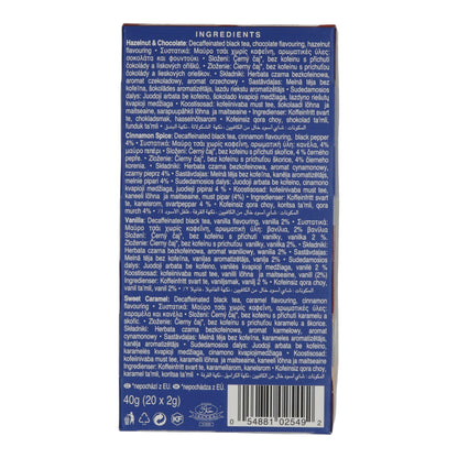 6x20 Aluminum Tea Bags Decaffeinated Indulgent Selection, Ahmad Tea