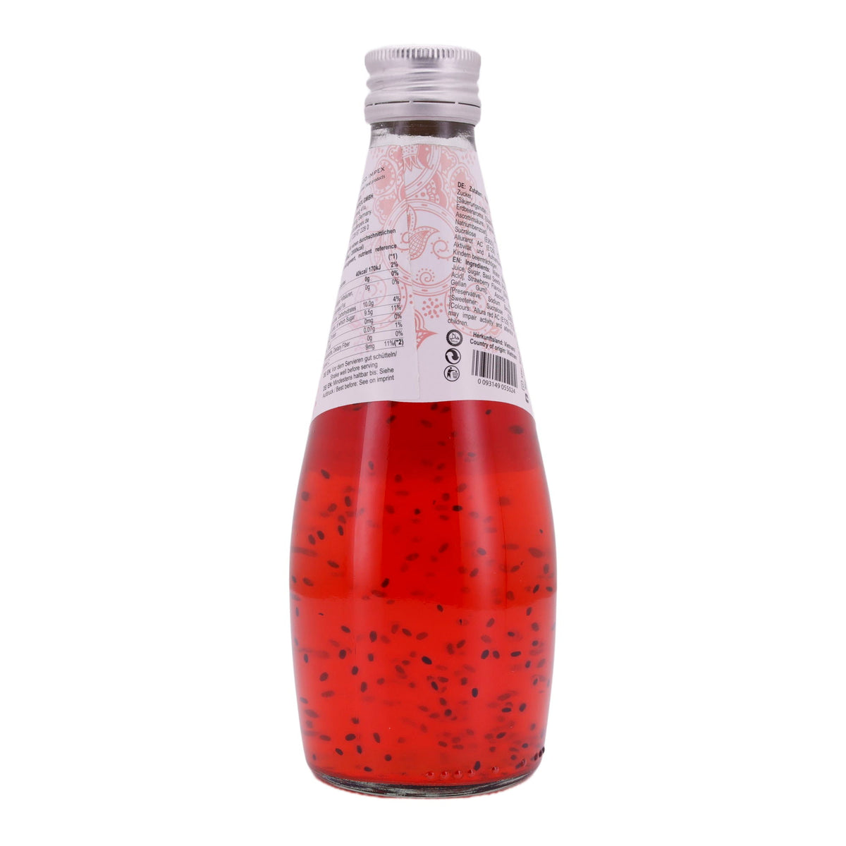 Basil Seed Getränk Star Fresh | Erfrischend | Mit Erdbeersaft | 290 ml STAR FRESH