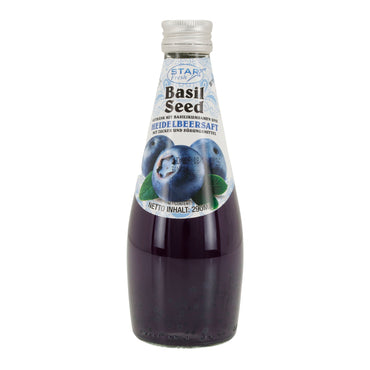 Basil Seed Getränk Star Fresh | Erfrischend | Mit Heidelbeere | 290 ml STAR FRESH