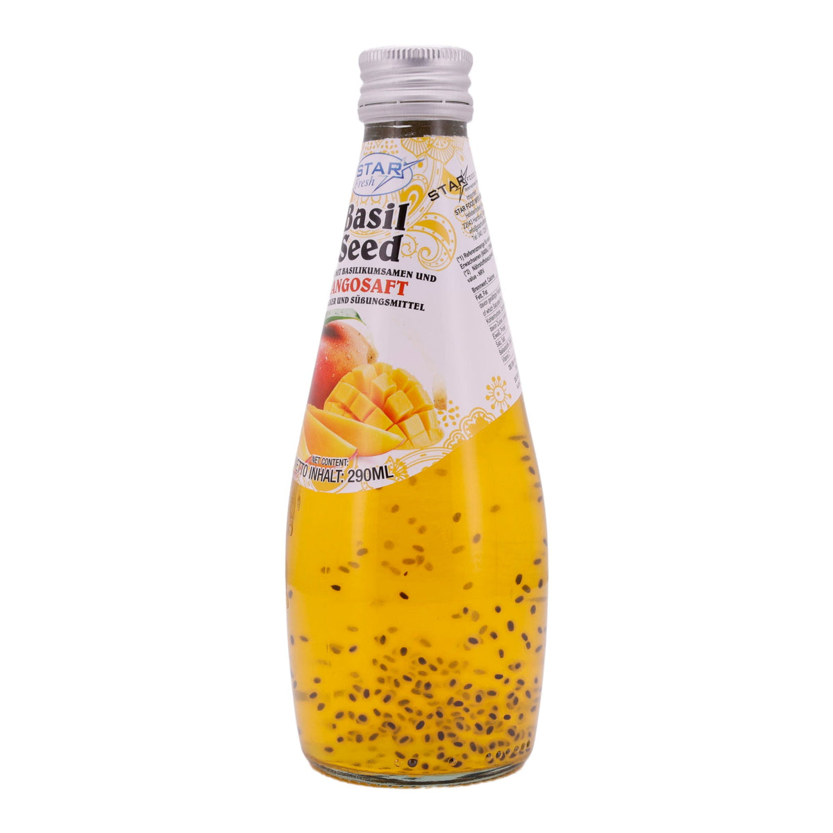 Basil Seed Getränk Star Fresh | Erfrischend | Mit Mangosaft | 290 ml STAR FRESH