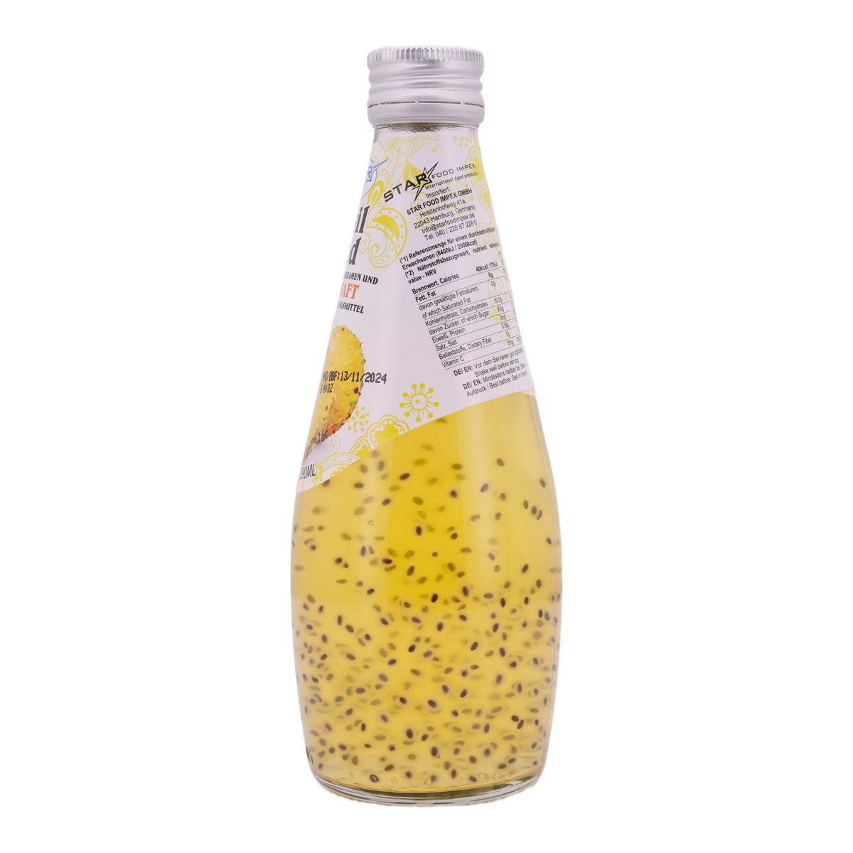 Basil Seed Getränk Star Fresh | Erfrischend | Mit Ananassaft | 290 ml STAR FRESH
