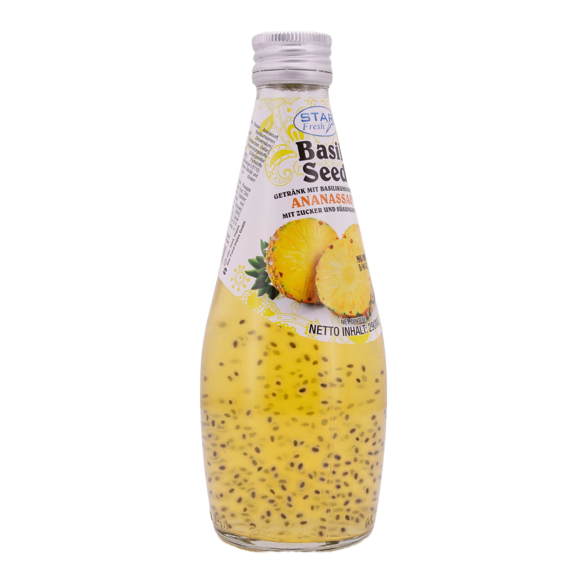 Basil Seed Getränk Star Fresh | Erfrischend | Mit Ananassaft | 290 ml STAR FRESH