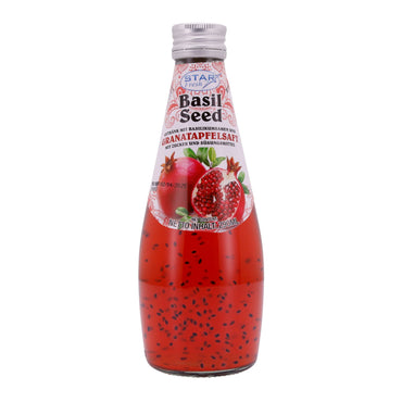 Basil Seed Getränk Star Fresh | Erfrischend | Mit Granatapfelsaft | 290 ml STAR FRESH