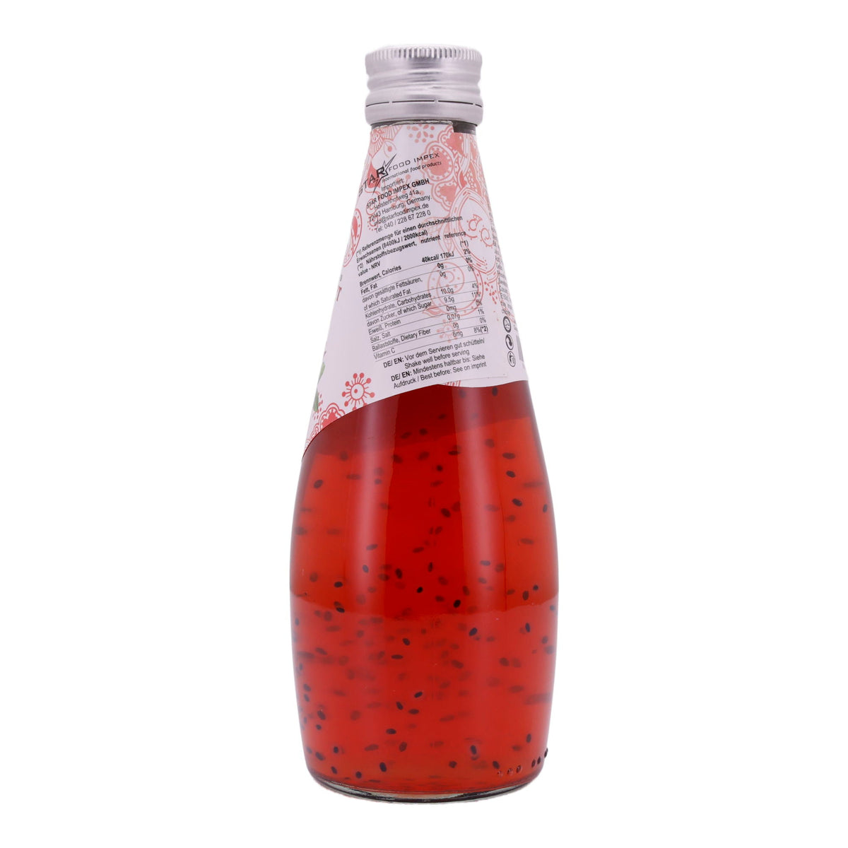 Basil Seed Getränk Star Fresh | Erfrischend | Mit Granatapfelsaft | 290 ml STAR FRESH