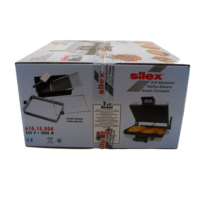 Silex No.1 Kontaktgrill 610.15.004 – 2000 W, Doppel-Antihaft, 34 × 22 cm