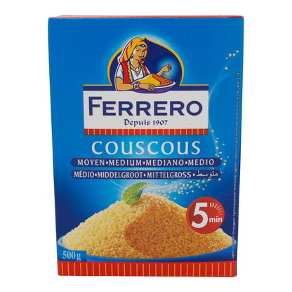 Couscous Ferrero | Medium Couscous | High-quality durum wheat semolina, perfect for quick dishes | 500 g