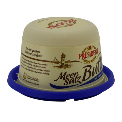 Butter Président Meersalz | Butter | Französische Butter mit Meersalzkörnern | 250 g