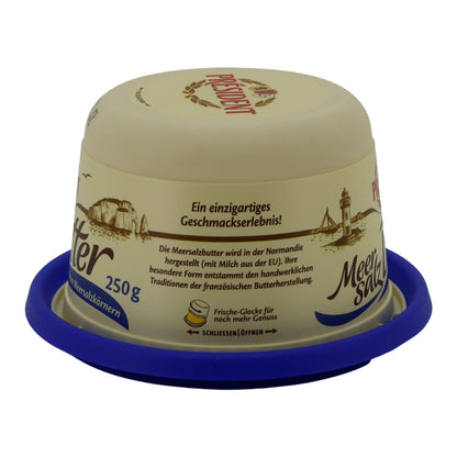 Butter Président Meersalz | Butter | Französische Butter mit Meersalzkörnern | 250 g