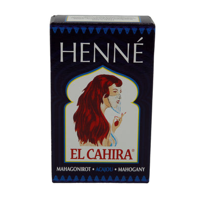 Haarfarbe Henné El Cahira | Pflanzenhaarfarbe | Mahagonirot | 90 g