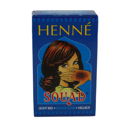 Colorante per capelli vegetale Henné Souad | Colore capelli | Rosso chiaro | 85 g