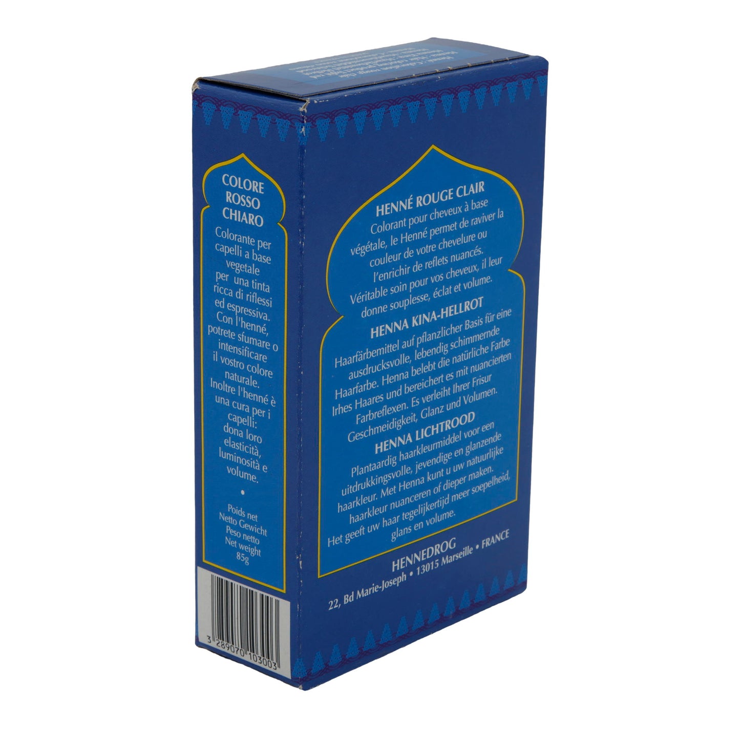 Colorante per capelli vegetale Henné Souad | Colore capelli | Rosso chiaro | 85 g