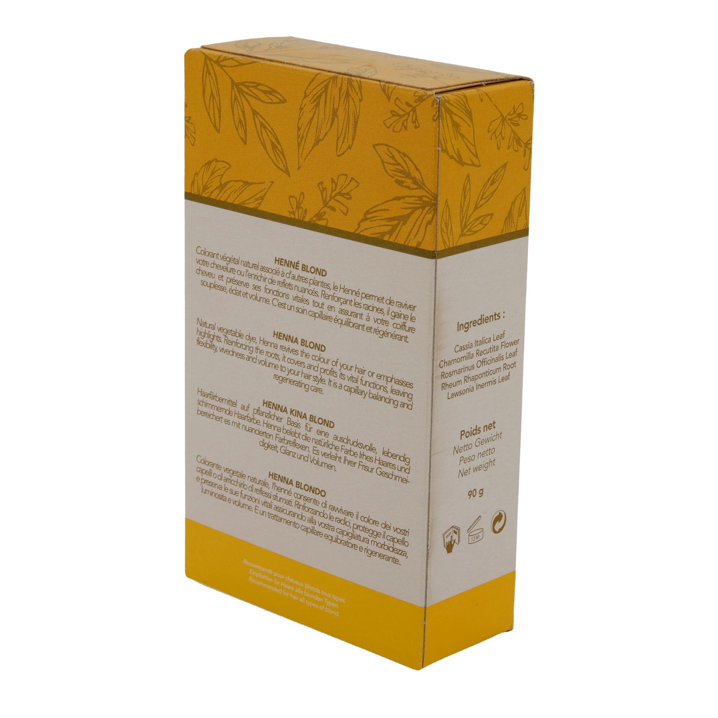 Haarfarbe Henne Natur® Blond | Haarfarbe | Pflanzenhaarfarbe | 90 g
