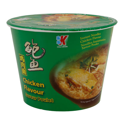 Noodles Istantanei Marchio Kailo | Gusto Pollo | Con Sapore di Pollo in Bicchiere | 120 g
