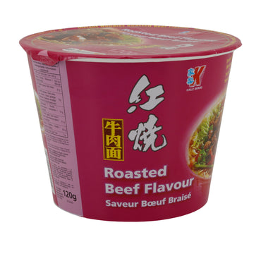 Instantnoedels Kailo Brand | Rundvleessmaak | Met geroosterde rundvleessmaak in beker | 120 g