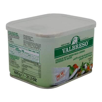 Weichkäse Valbreso Weichkäse aus Schafmilch | In Salzlake gereift | Französischer Käse | 600 g