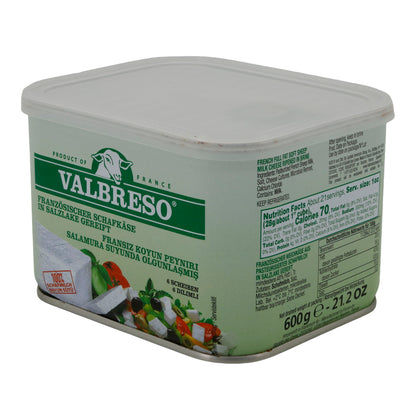 Weichkäse Valbreso Weichkäse aus Schafmilch | In Salzlake gereift | Französischer Käse | 600 g