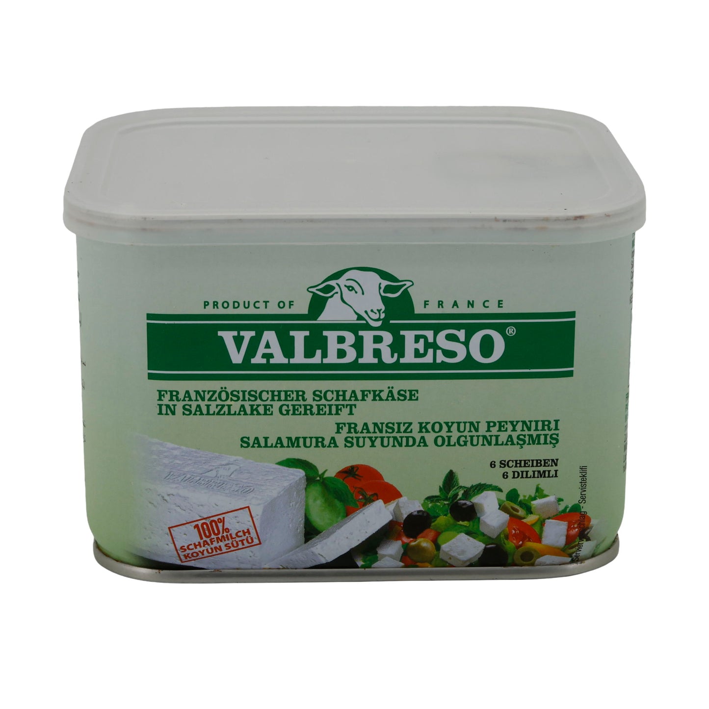 Weichkäse Valbreso Weichkäse aus Schafmilch | In Salzlake gereift | Französischer Käse | 600 g