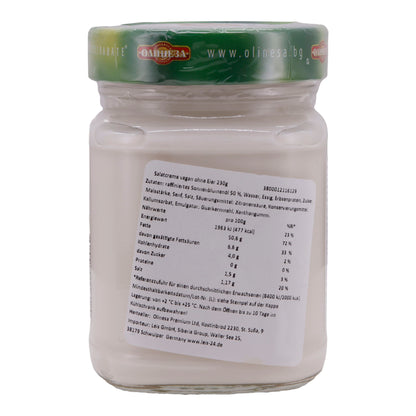 Salatcreme Olinesa | Vegan, ohne Ei | Cremig und lecker | 230 g Glas