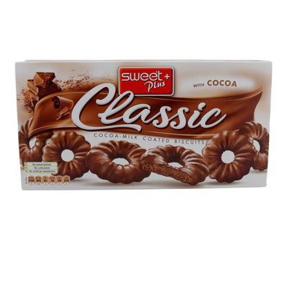 Kakaokoekjes Sweet Plus | Classic | Met melkchocoladecoating | 170 g
