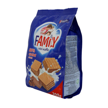 Waffeln Karmela Family | Mini | Mit 80 % Kakao-Creme | 200g