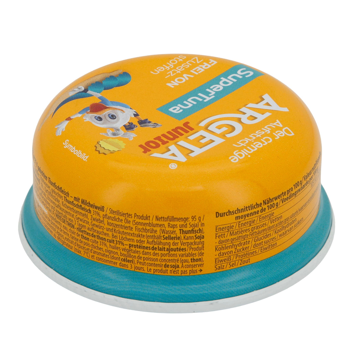 Junior SuperTuna Argeta | Thunfischaufstrich | Cremig, ohne Zusatzstoffe, für Kinder | 95 g