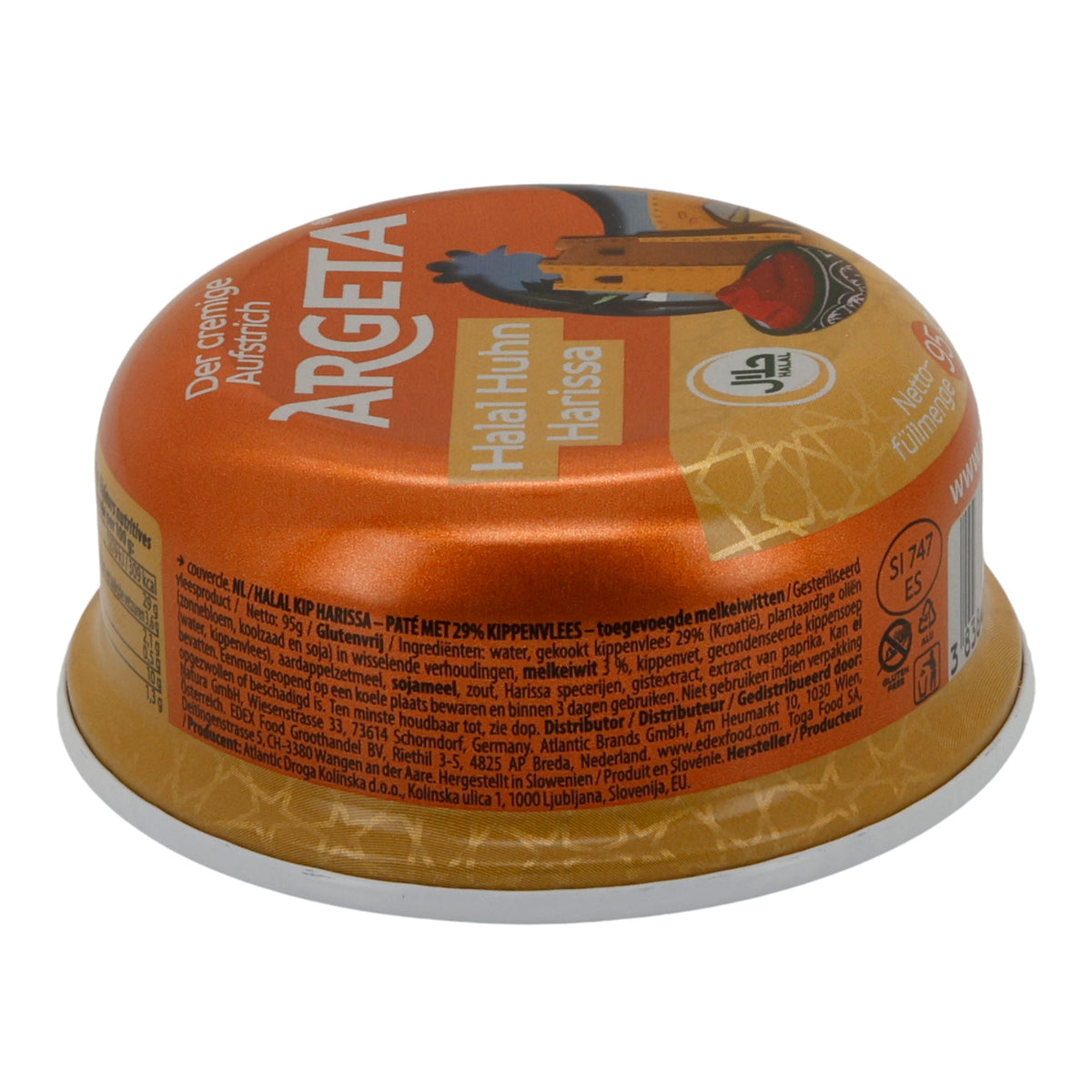 Aufstrich Argeta Halal Harissa Huhn | Orientalisch | Würzige Note | 95 g