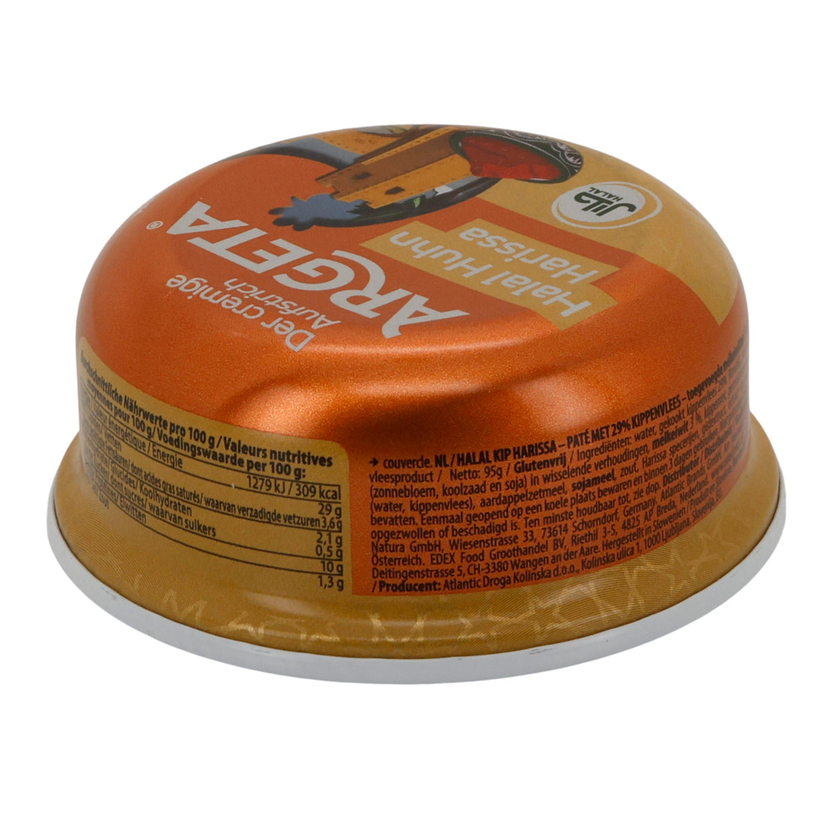 Aufstrich Argeta Halal Harissa Huhn | Orientalisch | Würzige Note | 95 g