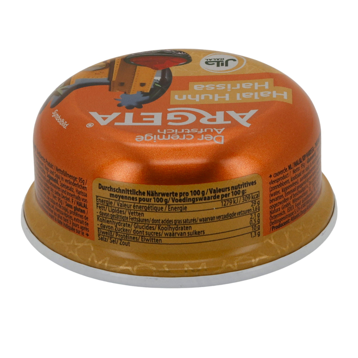 Aufstrich Argeta Halal Harissa Huhn | Orientalisch | Würzige Note | 95 g
