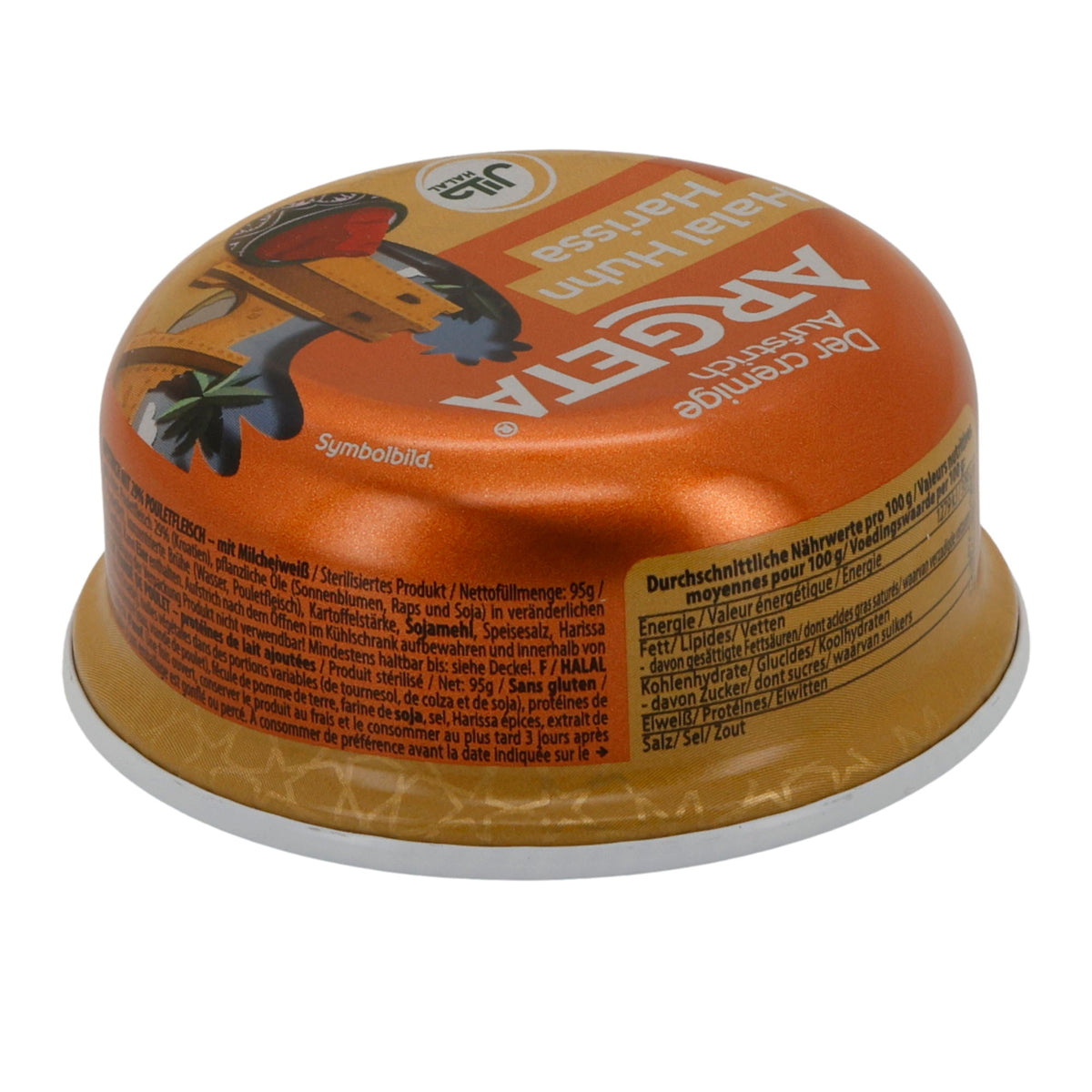 Aufstrich Argeta Halal Harissa Huhn | Orientalisch | Würzige Note | 95 g