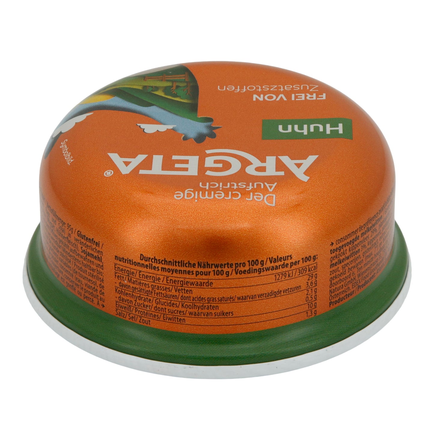 Hühnerpastete Argeta | Brotaufstrich | 29% Hühnerfleisch, frei von Zusatzstoffen | 95 g