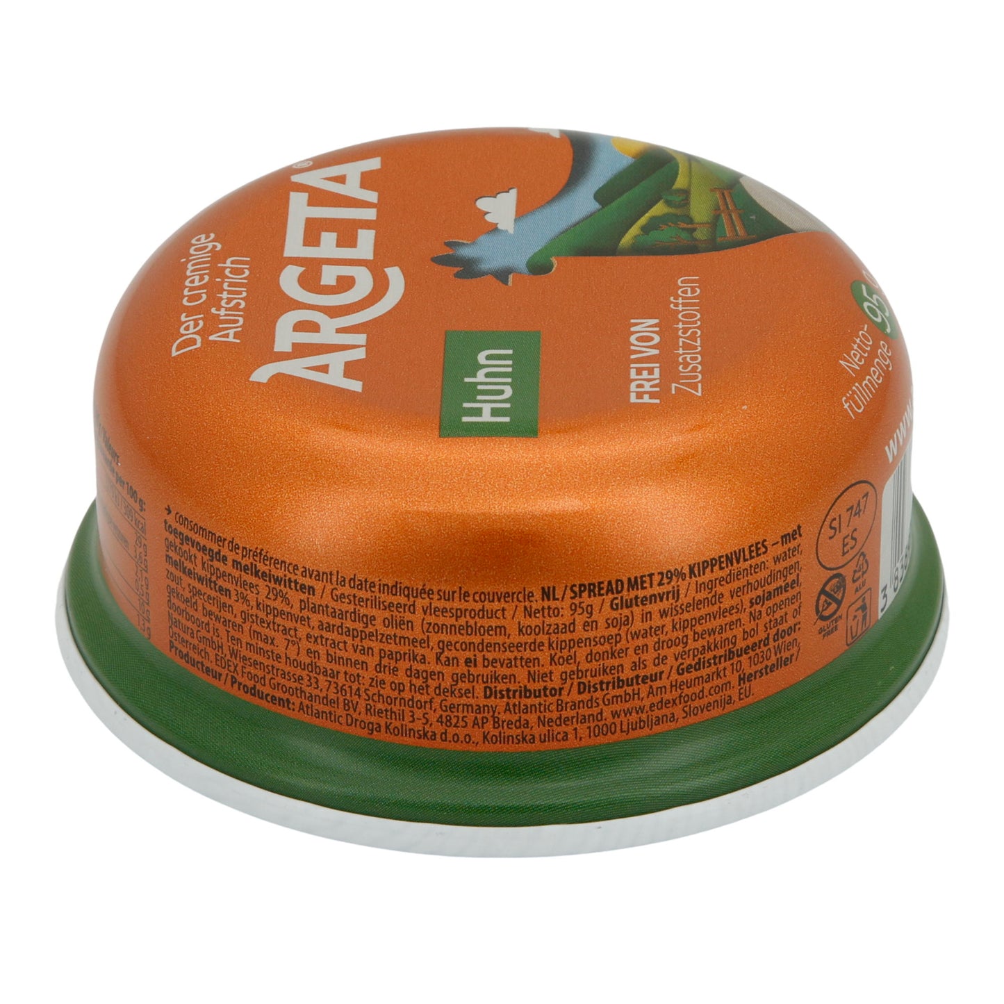 Hühnerpastete Argeta | Brotaufstrich | 29% Hühnerfleisch, frei von Zusatzstoffen | 95 g