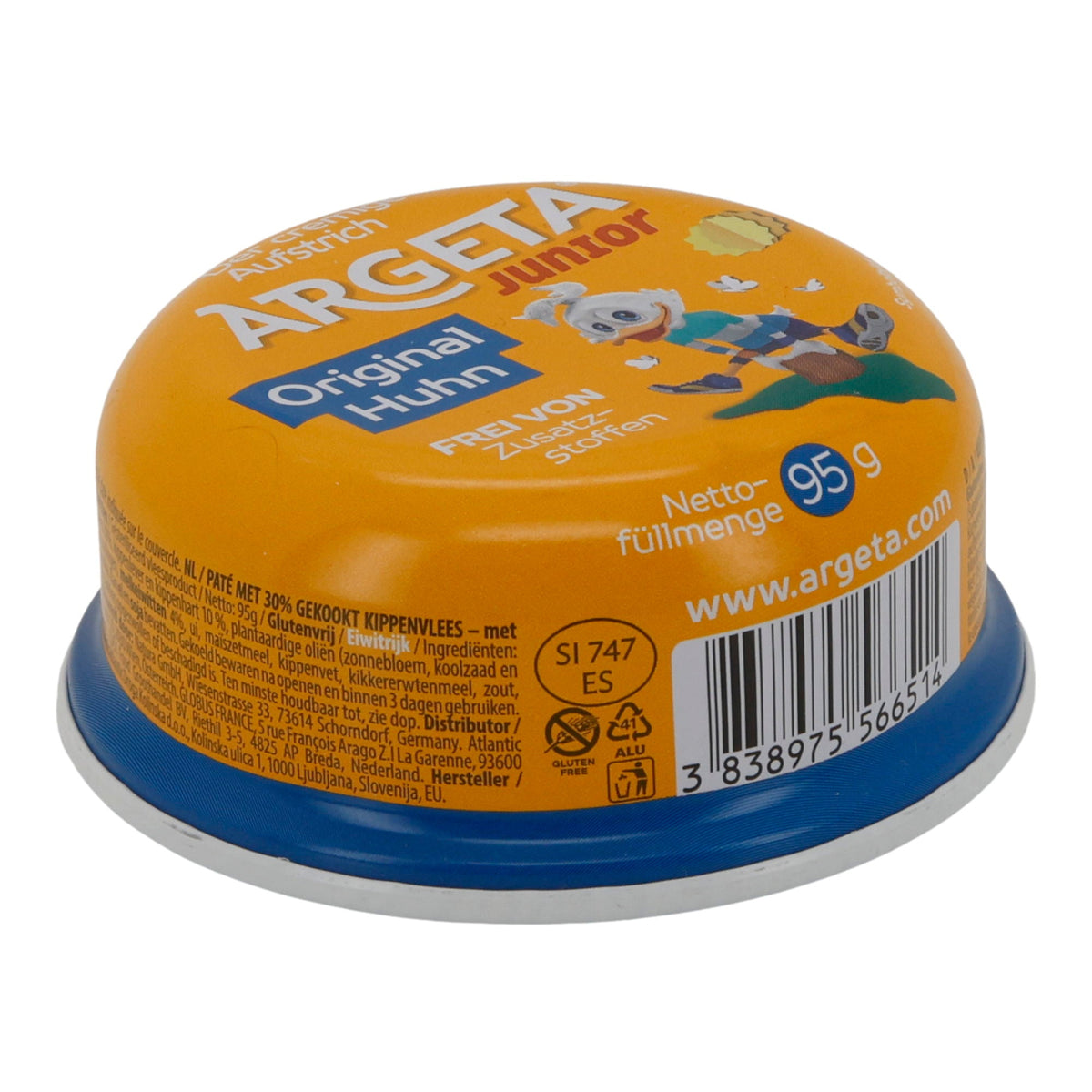 Aufstrich Argeta Junior Original | Hühneraufstrich | Milde Delikatesse für Kinder | 95 g ARGETA