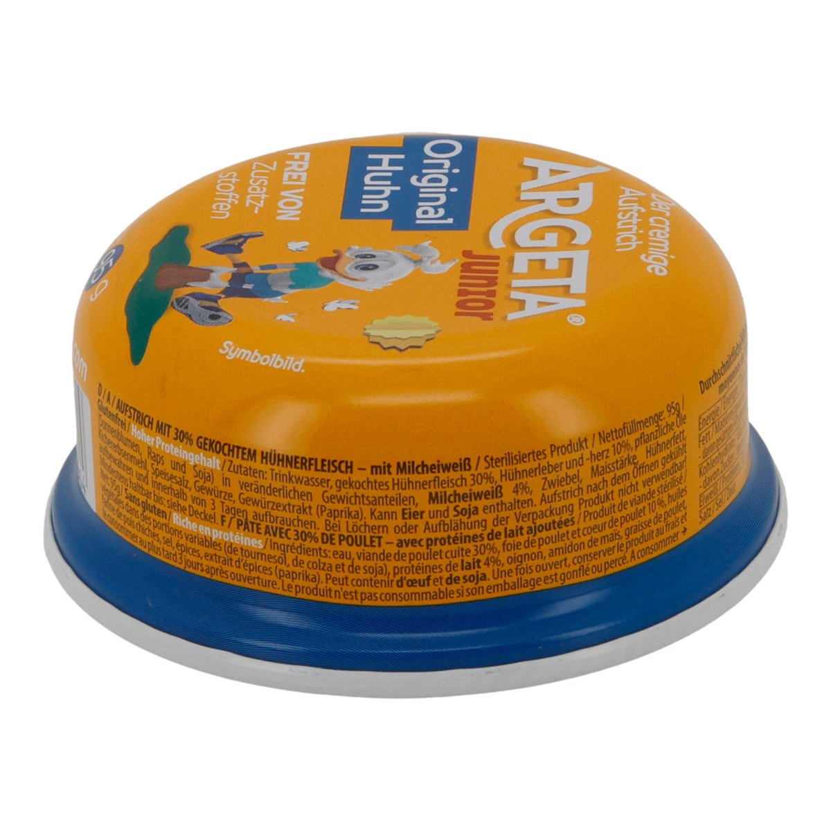 Aufstrich Argeta Junior Original | Hühneraufstrich | Milde Delikatesse für Kinder | 95 g ARGETA