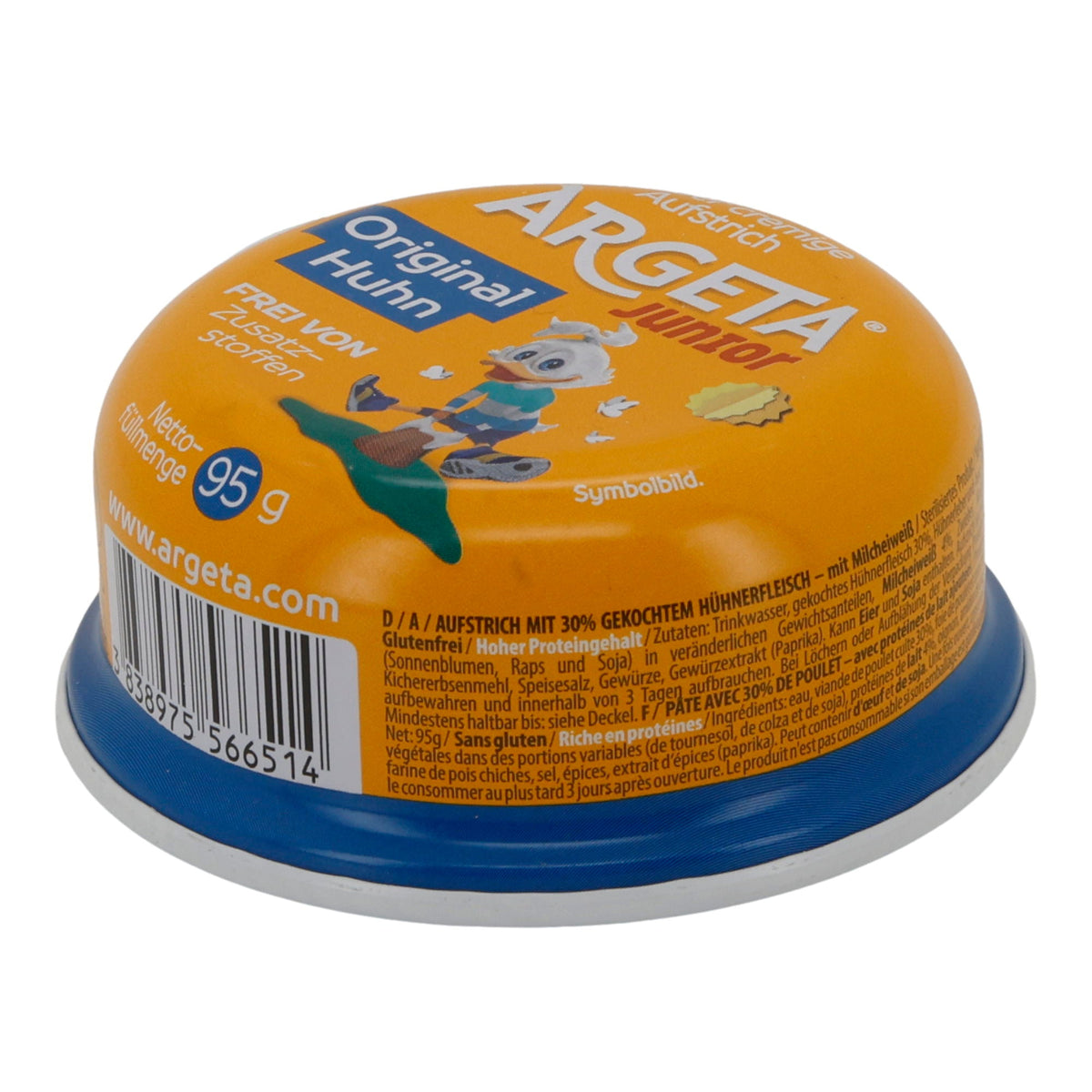 Aufstrich Argeta Junior Original | Hühneraufstrich | Milde Delikatesse für Kinder | 95 g ARGETA