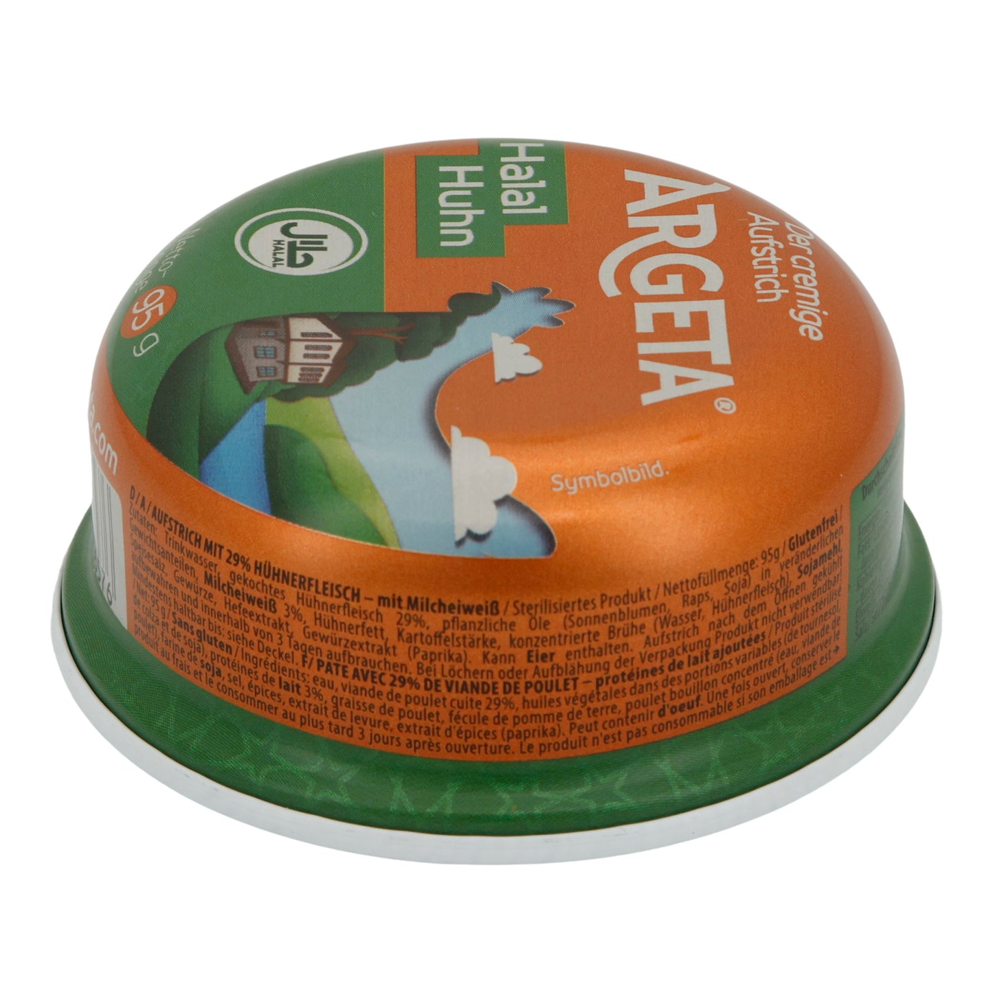 Hühnerpastete Argeta Halal | Brotaufstrich | 29% Hühnerfleisch, halal-zertifiziert | 95 g