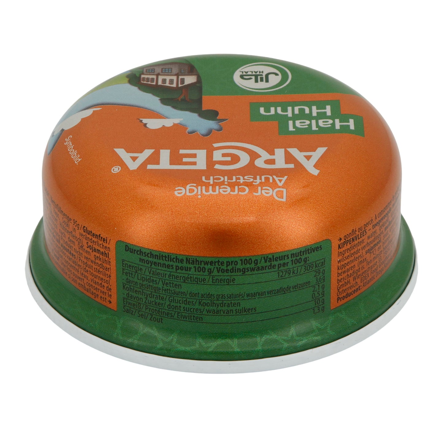 Hühnerpastete Argeta Halal | Brotaufstrich | 29% Hühnerfleisch, halal-zertifiziert | 95 g