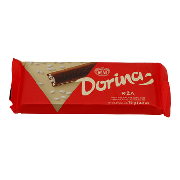 Melkchocolade Kraš Dorina | Snoep | Met gepofte rijst | 75 g