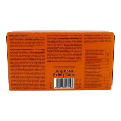Waffeln mit Schokoladencreme Kraš Napolitanke | Waffeln | Knuspriger Genuss | 327 g (3x109 g)
