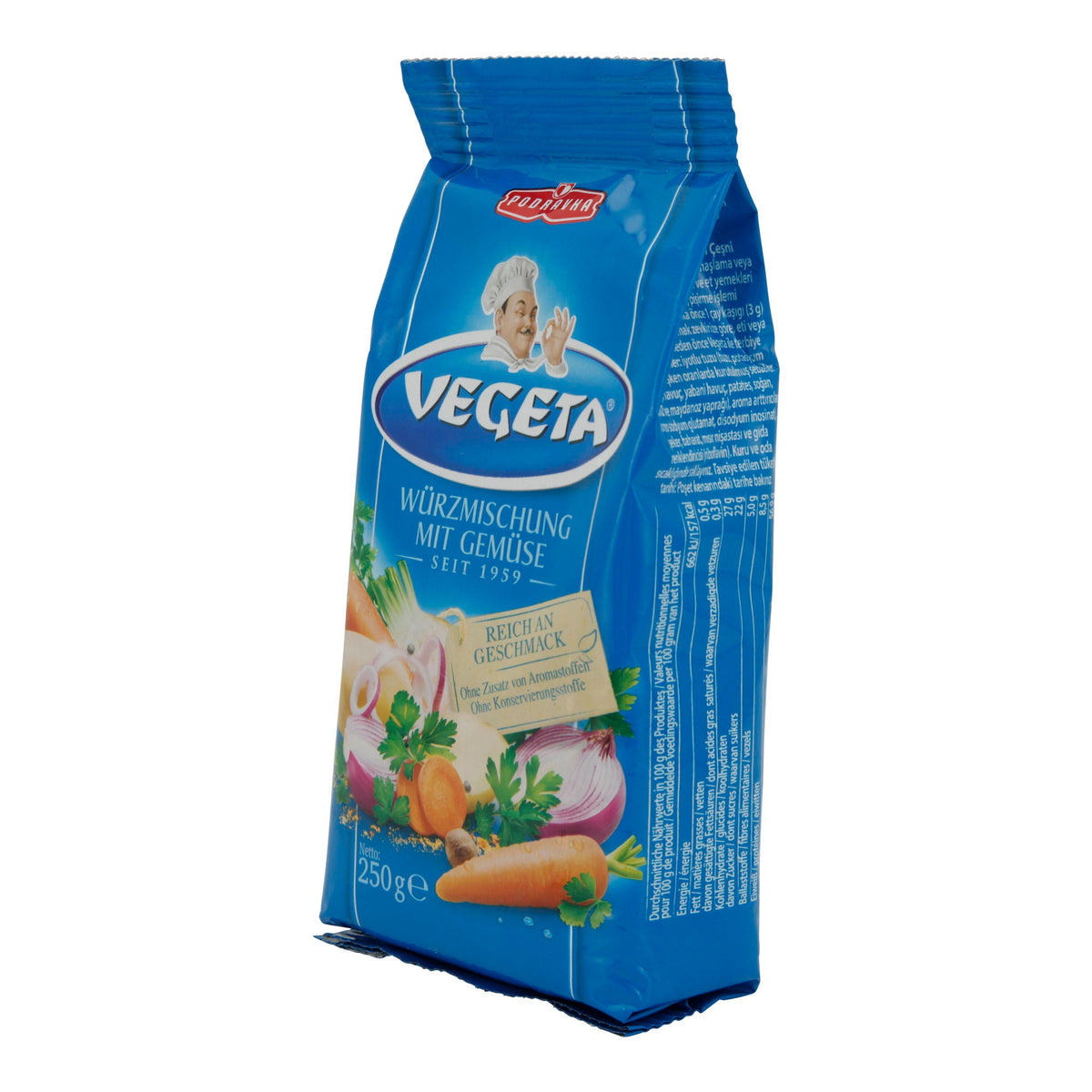 Würzmischung Vegeta | Mit Gemüse | Aromatisch, vielseitig | 250 g PODRAVKA